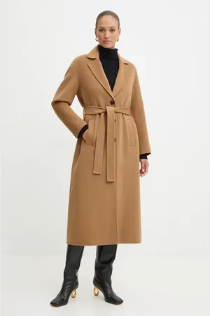 Pinko Vlněný kabát barva, přechodný, oversize, 103819 Y27P