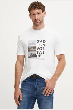 Zadig & Voltaire Bavlněné tričko barva, s potiskem, JMTS00659