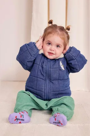 Bobo Choses Kojenecká bunda tmavomodrá barva, 224AB099