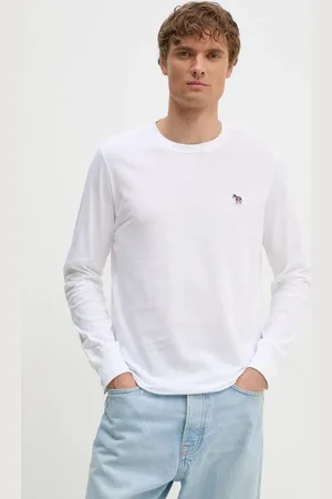 Paul Smith Bavlněné tričko s dlouhým rukávem barva, M2R.828R.KZEBRA