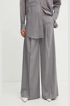 Twin-Set Kalhoty dámské, barva, široké, high waist, 242TP2284