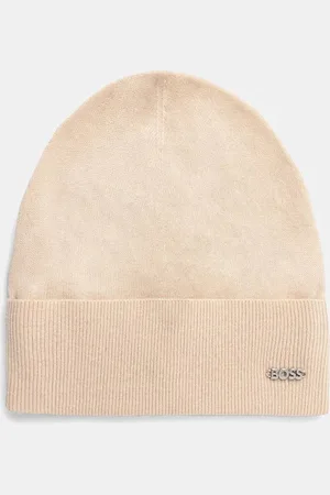 HUGO BOSS Vlněná čepice barva, z tenké pleteniny, 50524276