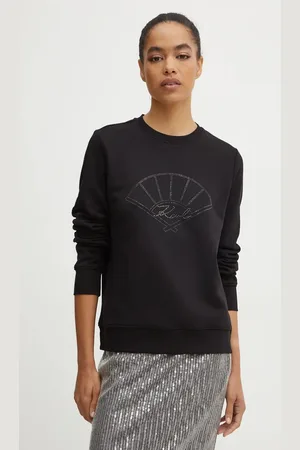 Karl Lagerfeld Mikina dámská, barva, s aplikací, 246W1817