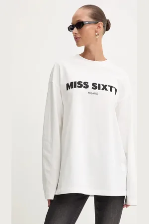 Miss Sixty Bavlněné tričko s dlouhým rukávem barva, 6L3SJ3770000