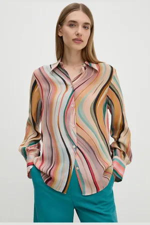 Paul Smith Košile s příměsí hedvábí regular, s klasickým límcem, W2R.335B.N31190