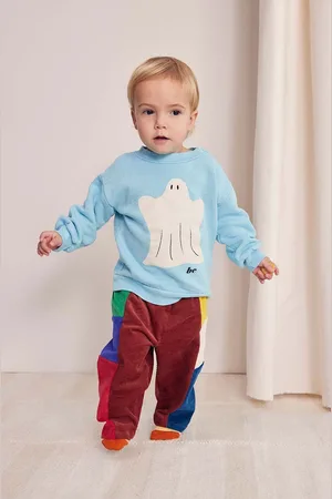 Bobo Choses Dětská bavlněná mikina Funny Ghost barva, s potiskem, 224AB046