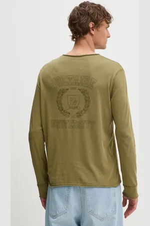 Zadig & Voltaire Bavlněné tričko s dlouhým rukávem barva, JMTN00251
