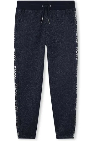 Michael Kors Dětské tepláky tmavomodrá barva, s aplikací, R30177