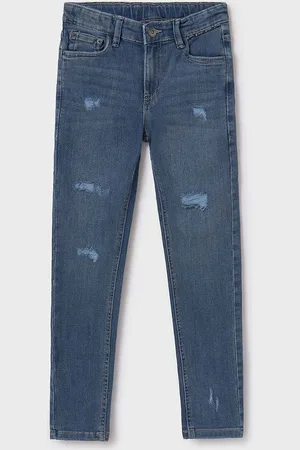 Mayoral Dětské rifle denim rubbed 7538