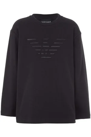 Emporio Armani Dětské bavlněné tričko s dlouhým rukávem barva, s aplikací, 6D4TJC 3J5VZ