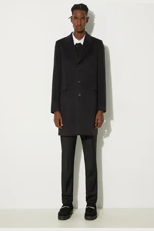 Paul Smith Vlněný kabát tmavomodrá barva, přechodný, M1R-222P-J00110