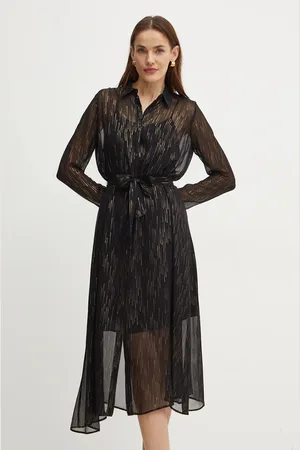 Armani Exchange Šaty barva, midi, 6DYA44 YN2VZ