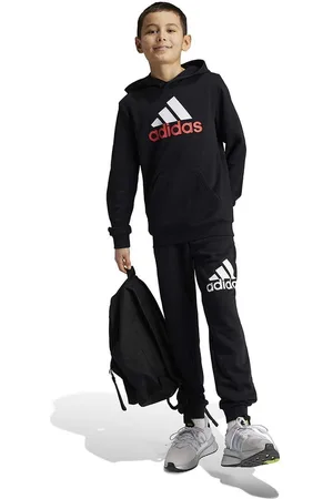 adidas Dětská mikina U BL 2 HOODIE barva, s kapucí, s potiskem, IV7323