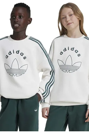 adidas Dětská mikina CREW barva, s potiskem, JE0513