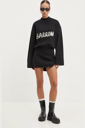 BARROW Bavlněné šaty barva, mini, oversize, F4BWWODR106