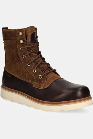 sorel Kožené boty SLABTOWN 62 CARIBOU 100 pánské, barva, 2078321242