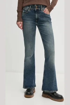 Pepe Jeans Džíny FLARE JEANS MW dámské, high waist, PL204877HW6
