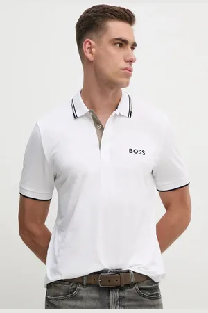 HUGO BOSS Polo tričko barva, s aplikací, 50469102