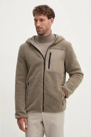 Geox Fleecová mikina barva, s kapucí, M4675H-T3171-F5259