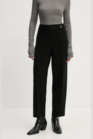 AERON Kalhoty dámské, barva, jednoduché, high waist, CRPA203442