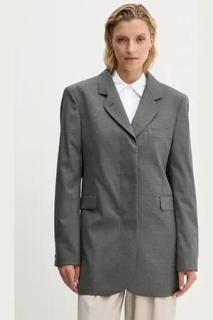 REMAIN Blazer s příměsí vlny Boxy Blazer barva, 5018971959