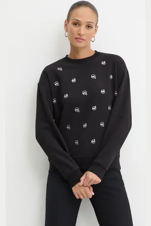 Karl Lagerfeld Mikina dámská, barva, s aplikací, 246W1800