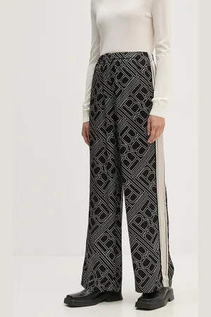 Bruuns Bazaar Kalhoty FloretBBRina pants dámské, barva, jednoduché, high waist, BBW4151