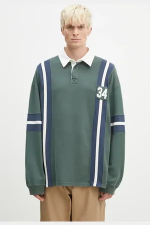 AMBUSH Bavlněná mikina Striped Rugby Shirt pánská, barva, s aplikací, BMGC002F24JER0015245