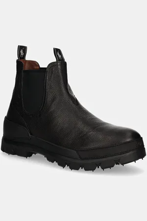Ralph Lauren Kožené kotníkové boty Oslo Chelsea pánské, barva, 812845457001
