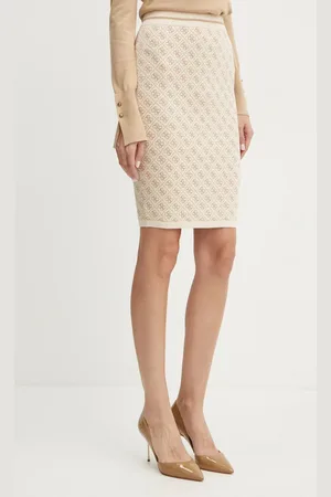 Guess Sukně LISE barva, mini, pouzdrová, W4BD53 Z37K0