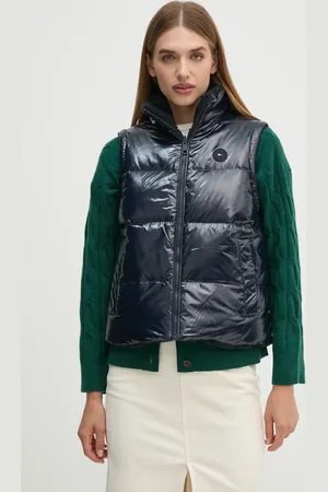 Tommy Hilfiger Vesta tmavomodrá barva, WW0WW43222