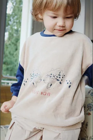 Konges Sløjd Dětská mikina WALLY SWEATSHIRT GOTS barva, s potiskem, KS101733