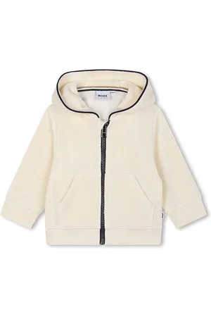 HUGO BOSS Kojenecká mikina barva, s kapucí, hladká, J51247