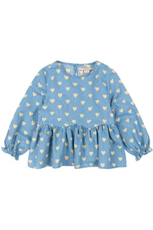 Konges Sløjd Dětská bavlněná halenka VIDA BLOUSE GOTS barva, vzorovaná, KS101725