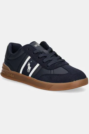Ralph Lauren Dětské sneakers boty HERITAGE COURT III T-TOE tmavomodrá barva, RL01253410