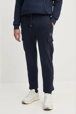Hackett Bavlněné tepláky tmavomodrá barva, HM581282
