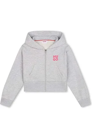 HUGO BOSS Dětská mikina barva, s kapucí, s potiskem, G00228
