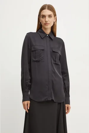 Karl Lagerfeld Košile dámská, barva, regular, s klasickým límcem, 246W1614