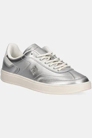 Tommy Hilfiger Kožené sneakers boty TH HERITAGE SNEAKER METALLICS barva, FW0FW08344