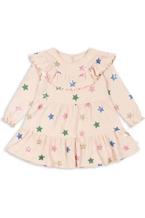 Konges Sløjd Dětské bavlněné šaty MALLI GLITTER DRESS GOTS barva, mini, KS101594