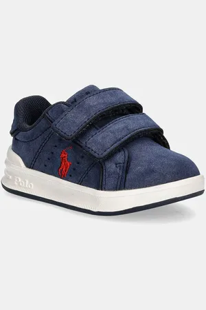 Ralph Lauren Dětské sneakers boty HERITAGE COURT III EZ tmavomodrá barva, RL00972410