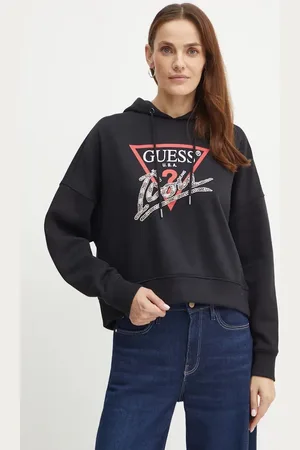 Guess Mikina dámská, barva, s kapucí, s potiskem, W4BQ06 KB683