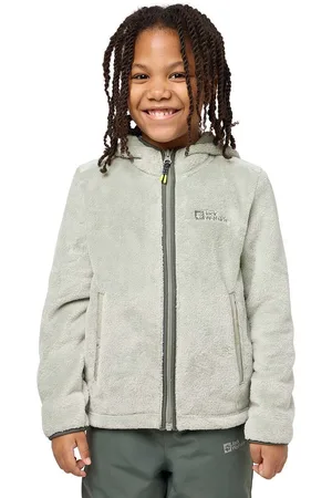 Jack Wolfskin Dětská mikina barva, s kapucí, hladká, 1608672