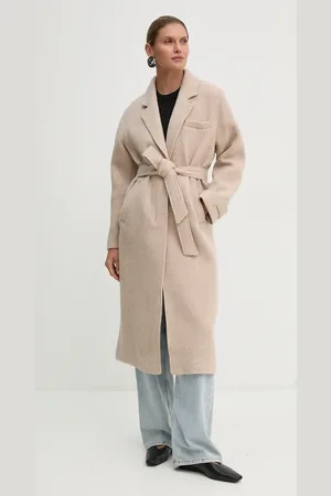 American Vintage Vlněný kabát barva, přechodný, oversize, NAD17BH24