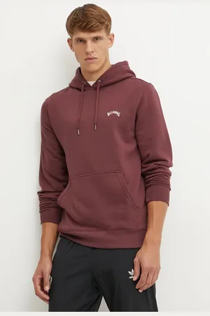Billabong Mikina pánská, růžová barva, s kapucí, melanžová