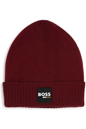 HUGO BOSS Dětská čepice s příměsí vlny barva, J51566