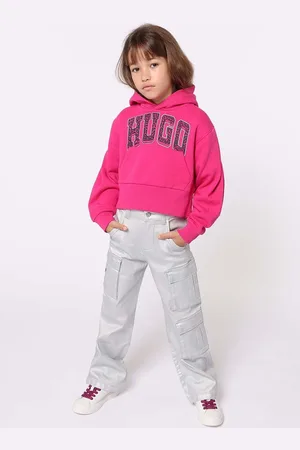 HUGO BOSS Dětská mikina barva, s kapucí, s potiskem, G00211