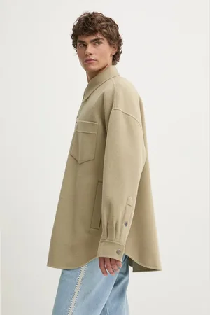 Nanushka Vlněná bunda MARTIN barva, přechodná, oversize, NM24PFJK00962