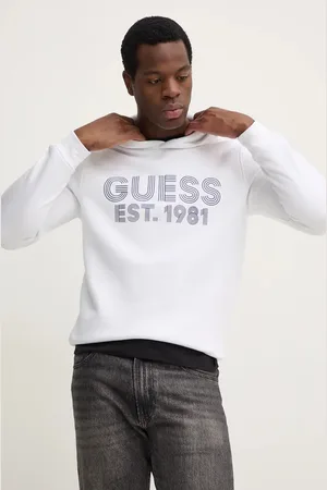 Guess Mikina BEAU pánská, barva, s kapucí, s potiskem, M4YQ36 K9Z21
