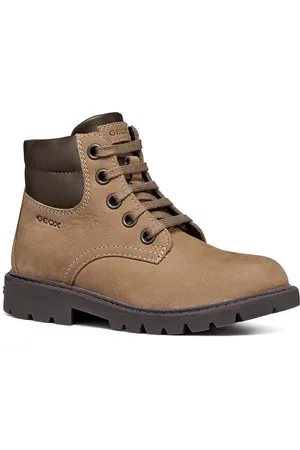 Geox Dětské kožené zimní boty J16FAB 032BC J SHAYLAX barva
